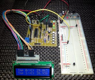 Multiple DS18B20 Temperature Sensor over One Wire