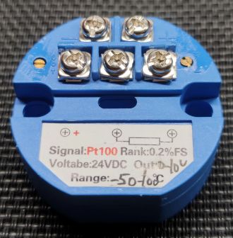 PT100-to-Voltage Transmitter Module