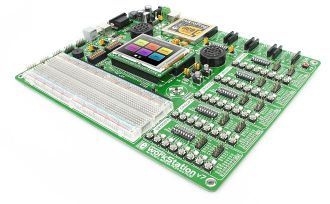 workStation board with mikromedia attached