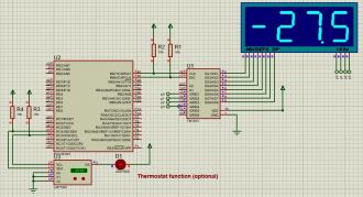 LM75 i2c temp sensor &amp; TM1637 LED driver