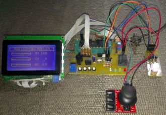 GLCD-Joystick RGB LED Controller