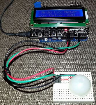 Arduino - TEMT6000 Lux Meter