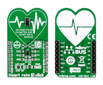 Heart rate 3 click back and front pictures.