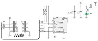 microSD click board schematics