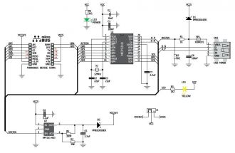 USB SPI click schematics