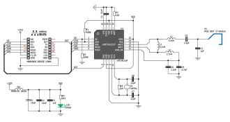 nRF T click schematics