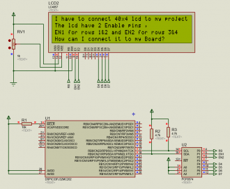 I2C 40x4 LCD dsPIC