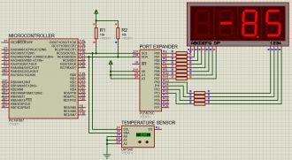PCF8574 LED array driver Schematic