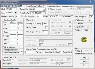 Modbus Master set-up