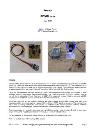 PWM2Laser project summary